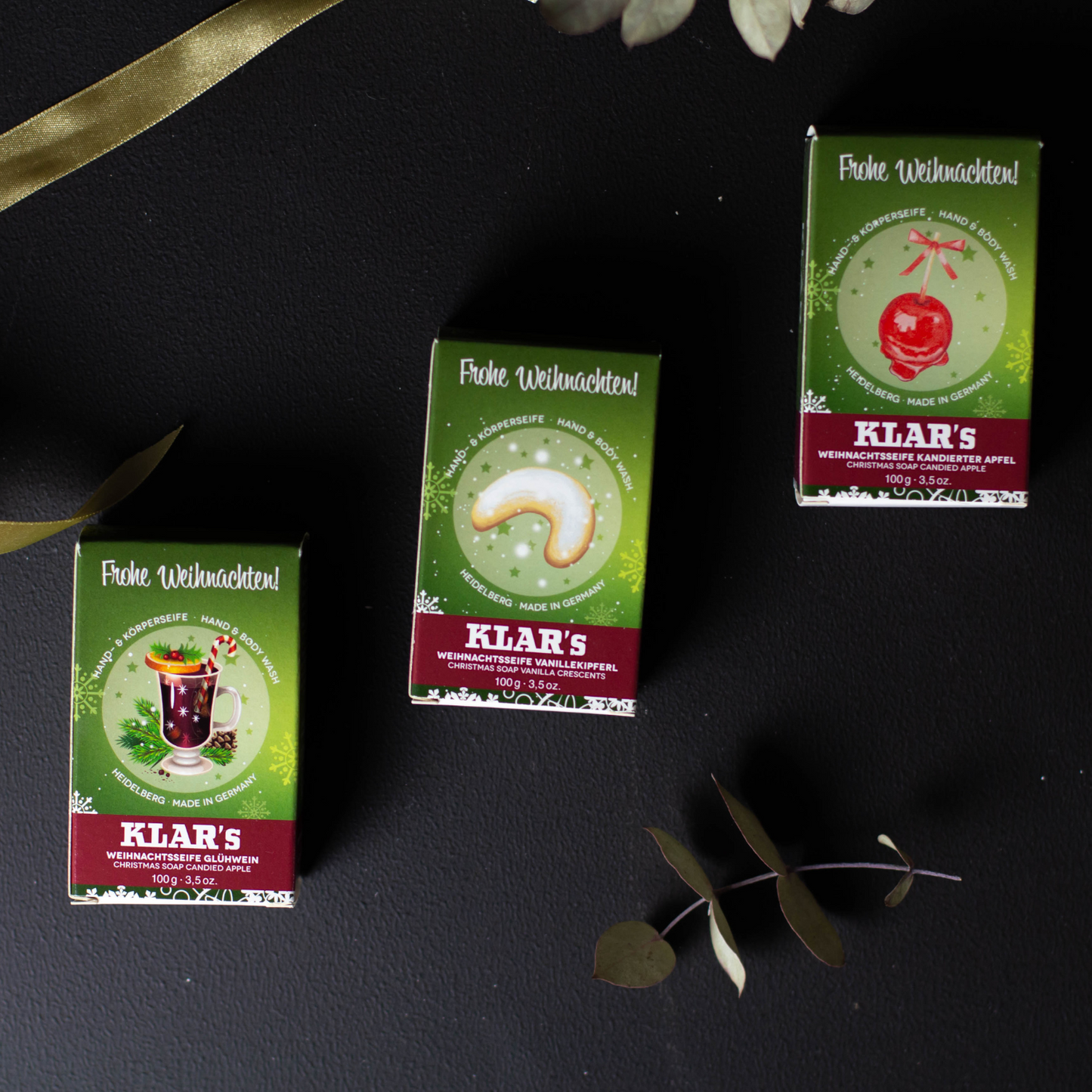 POS_Weihnachtsseife kandierter Apfel 100g, Cosmos zertifiziert, palmölfrei