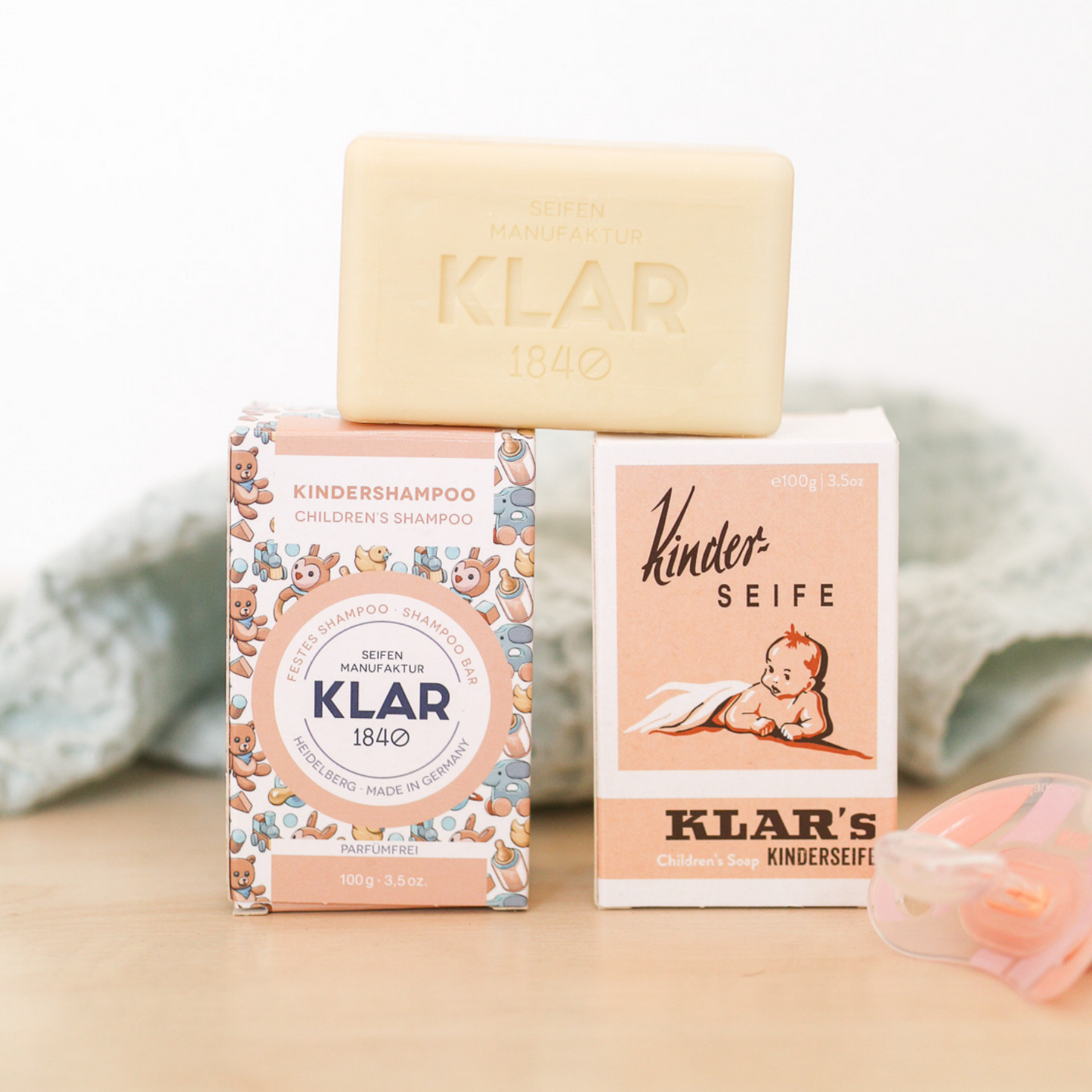 POS_Set: Festes Shampoo & Seife für Kinder, parfümfrei