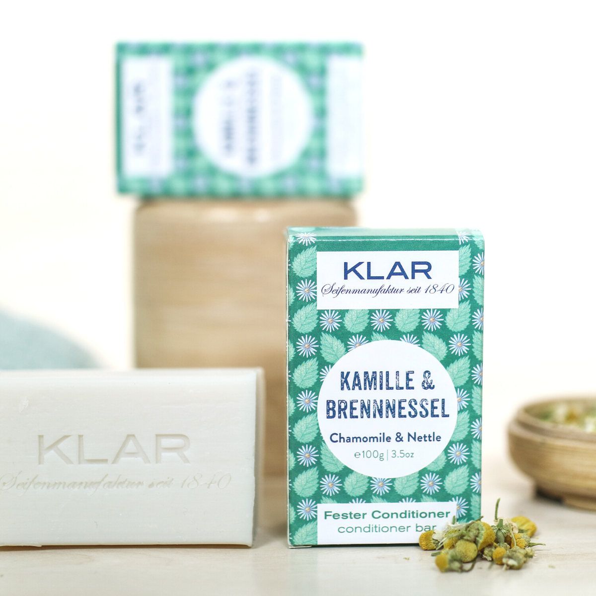 fester Conditioner Kamille&Brennnessel 100g (für störrisches Haar)