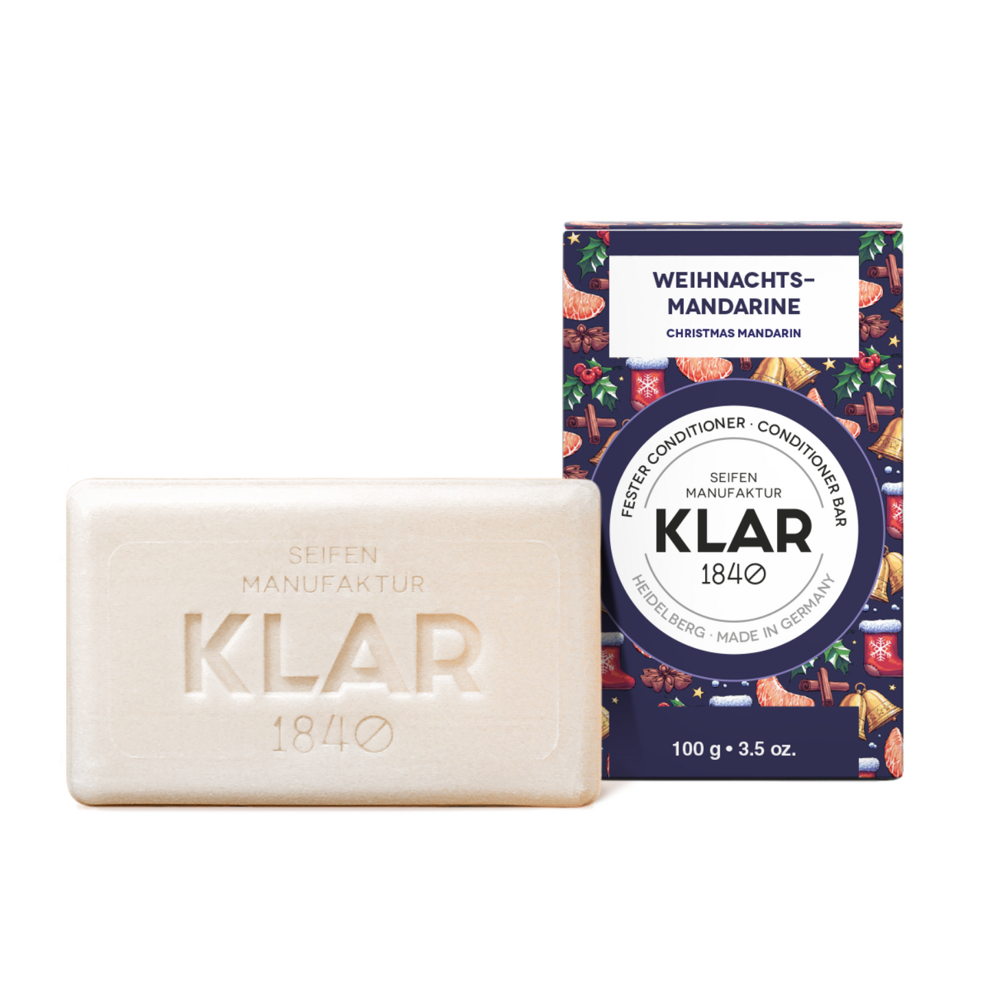 Fester Conditioner Weihnachtsmandarine 100g