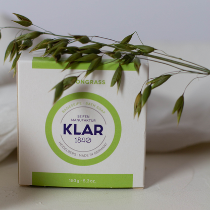 Badeseife Lemongrass 150g, Cosmos zertifiziert, palmölfrei