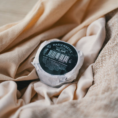 Rasierseife Aktivkohle Nachfüllpack 110g, palmölfrei