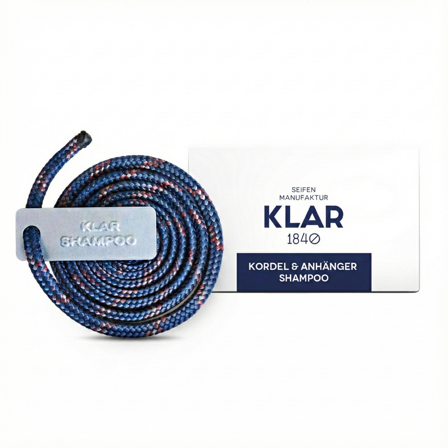 Kordel mit Alu-Anhänger für Shampoo
