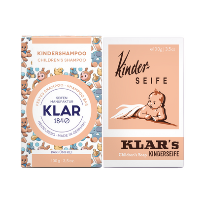 POS_Set: Festes Shampoo & Seife für Kinder, parfümfrei