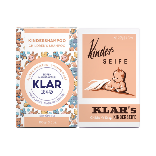 POS_Set: Festes Shampoo & Seife für Kinder, parfümfrei