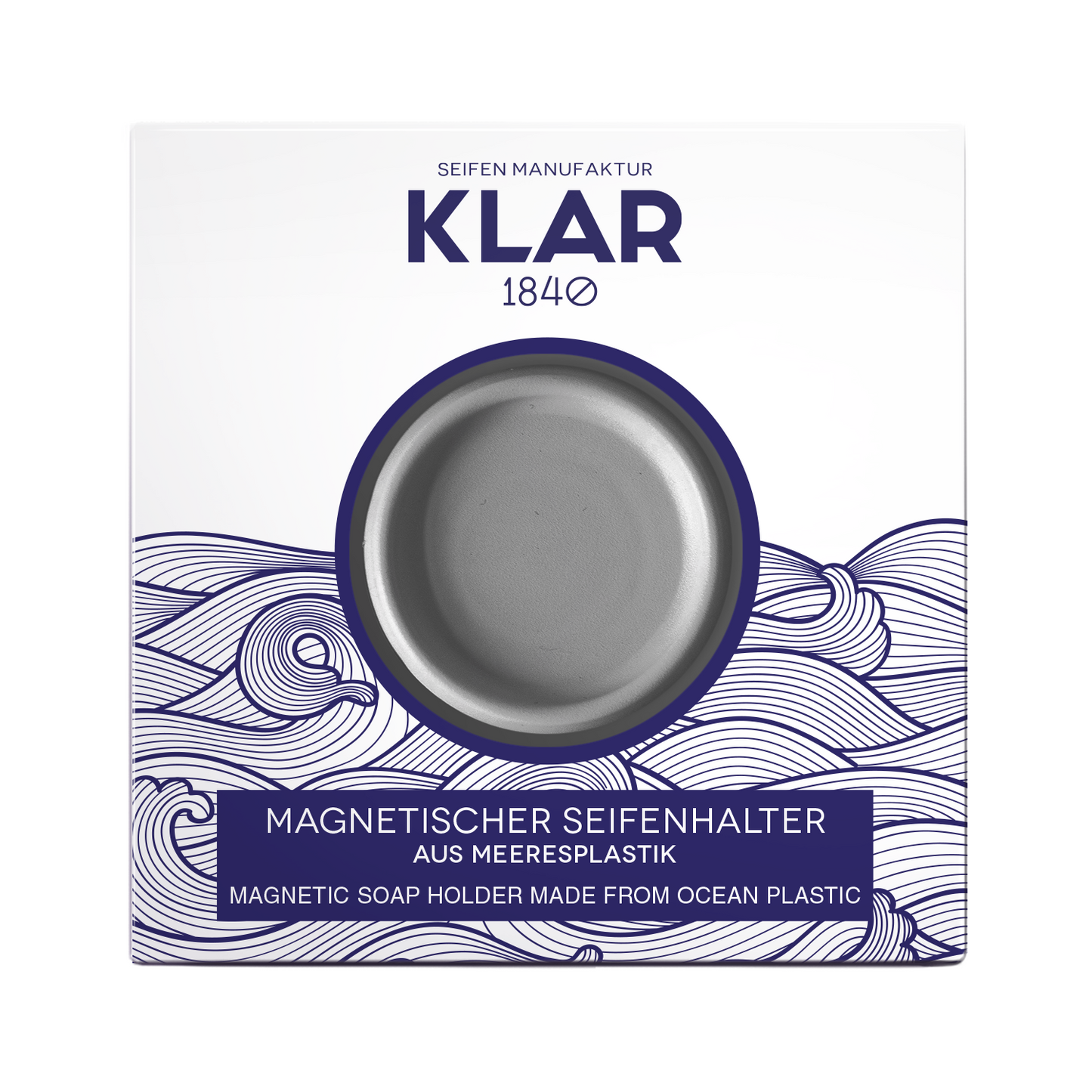 Magnetischer Seifenhalter aus Meeresplastik
