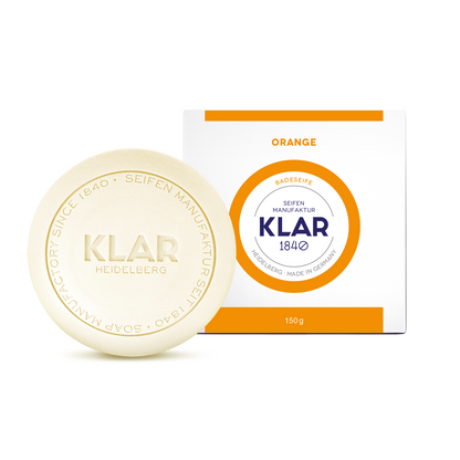 Badeseife Orange 150g, Cosmos zertifiziert, palmölfrei