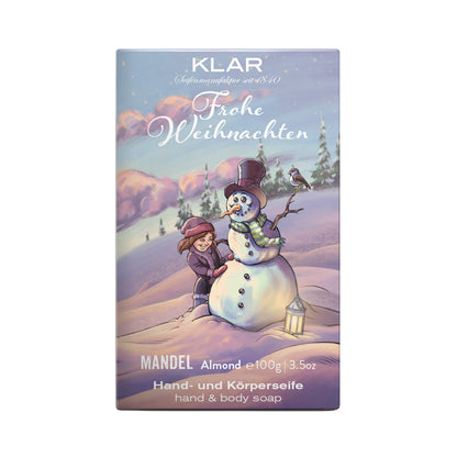 Weihnachtsseife Mandel 100g, Cosmos zertifiziert, palmölfrei